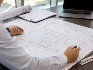 ALTA Survey Newnan GA showing title company review of property boundaries and recorded exceptions