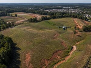 LiDAR Mapping in Newnan GA showing aerial terrain data used for development site planning