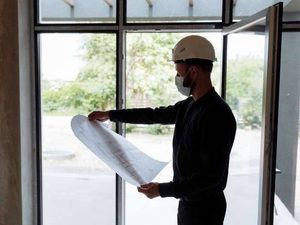 As-built surveys help compare existing commercial building conditions with renovation plans in Newnan, Georgia.
